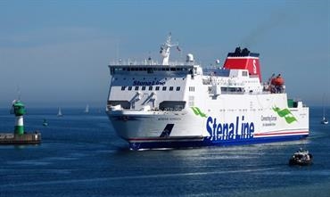 STENA NORDICA returns to the Karlskrona-Gdynia route replacing the much smaller GUTE © Sebastian Ziehl
