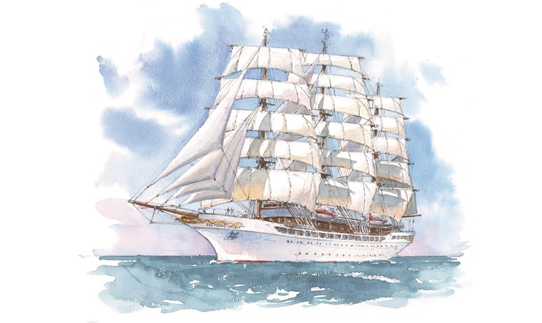 SEA CLOUD SPIRIT will join fleet mates SEA CLOUD and SEA CLOUD II in summer 2020 © Sea Cloud Cruises