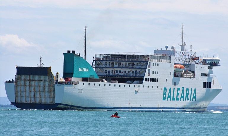 The Visentini-built NAPOLES will re-emerge as an LNG-powered ship following her retrofit © Kai Ortel The Visentini-built NAPOLES will re-emerge as an LNG-powered ship following her retrofit © Kai Ortel