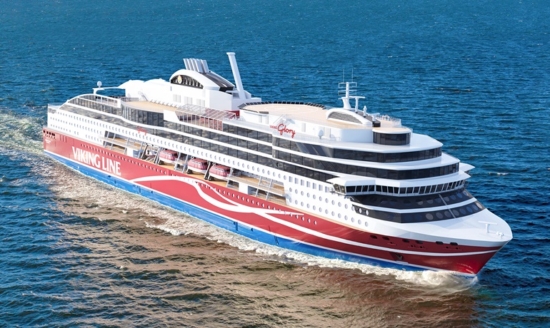 VIKING GLORY is now expected to be delivered in summer 2021. © Viking Line