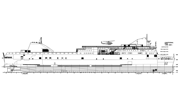 A Visentini XL for Trasmediterránea © NAOS Ship and Boat Design