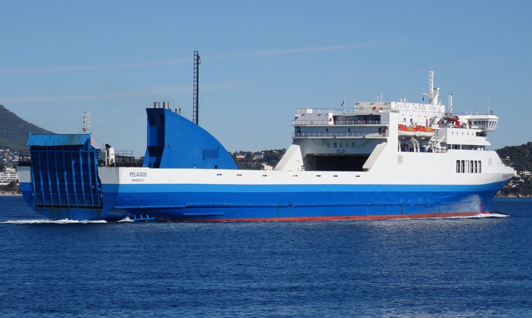 PELAGOS will replace Rederi AB Gotland's DROTTEN on the Dunkerque-Rosslare route later this month. © Jean-Pierre Fabre PELAGOS will replace Rederi AB Gotland's DROTTEN on the Dunkerque-Rosslare route later this month. © Jean-Pierre Fabre