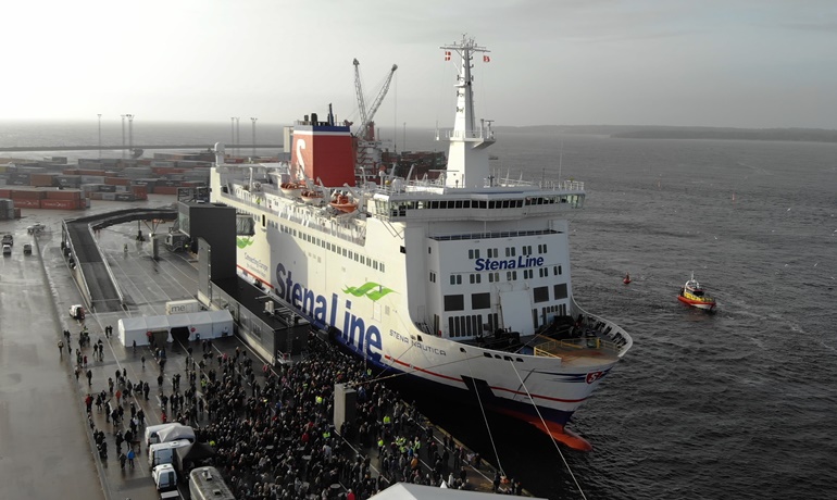STENA NAUTICA is now sailing out of Halmstad instead of Varberg. © Joakim Leihed