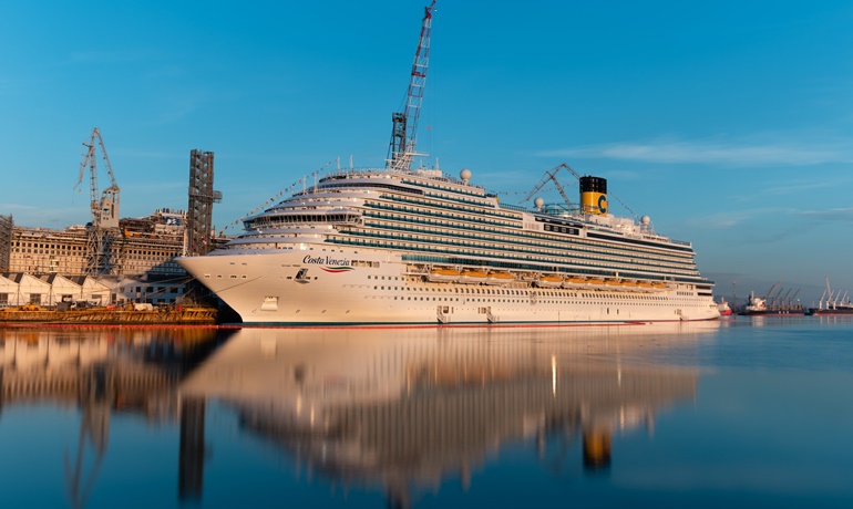 The Italy- and Venice-themed sister ship COSTA VENEZIA was delivered in February © Costa Cruises