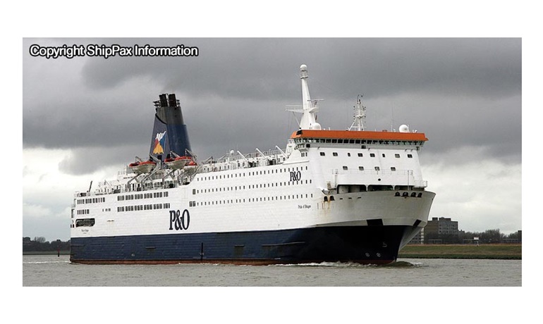 PRIDE OF BRUGES, one of two P&O Ferries getting a facelift 
