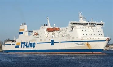 NILS DACKE already serves Swinoujscie from Trelleborg and will make a weekly call at Bornholm - © Frank Lose