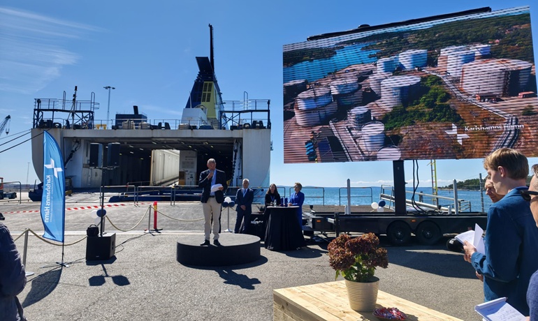 Karlshamn officially welcomes new ferry route from Gdansk