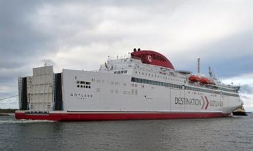 THJELVAR has been renamed GOTLAND. © Göran Olsson