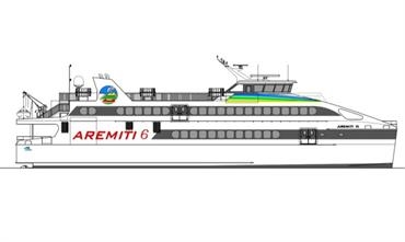 AREMITI 6 represents the fifth ship for Groupe Degage designed and built by Austal © Austal AREMITI 6 represents the fifth ship for Groupe Degage designed and built by Austal © Austal