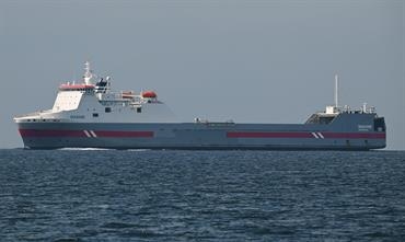 MAXINE is still operating in the Baltic and will be introduced on DFDS's new Calais-Sheerness later than initially planned. © Dietmar Hasenpusch