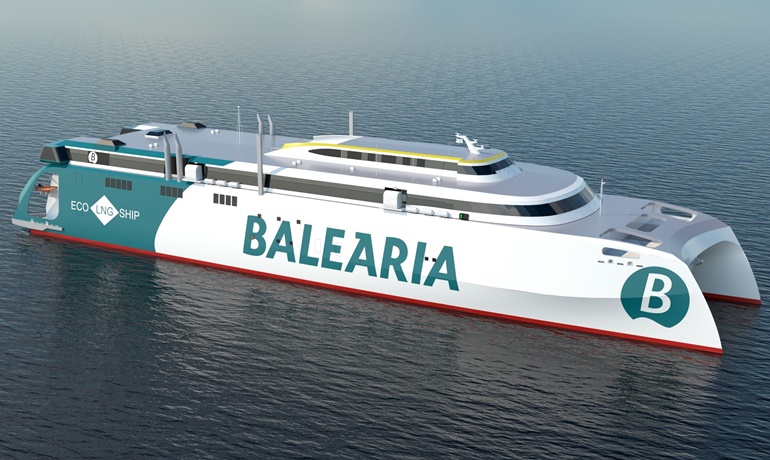 Rather than placing an order with Austal or Incat, Baleària opted to build in Spain © Baleària