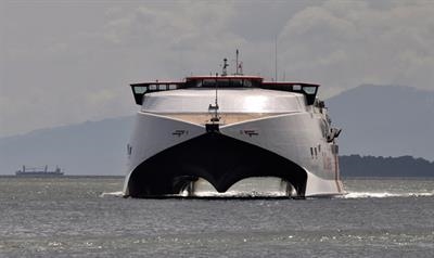 T&T has taken INCAT 046 out of service - the 1997-built  ship has been put on the sales list © Incat marketing