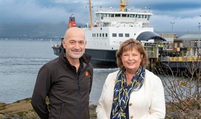 Duncan Mackison and Fiona Hyslop © CalMac