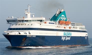 The charter of NISSOS CHIOS will be extended according to Baleària's latest sailing schedule © Frank Lose The charter of NISSOS CHIOS will be extended according to Baleària's latest sailing schedule © Frank Lose