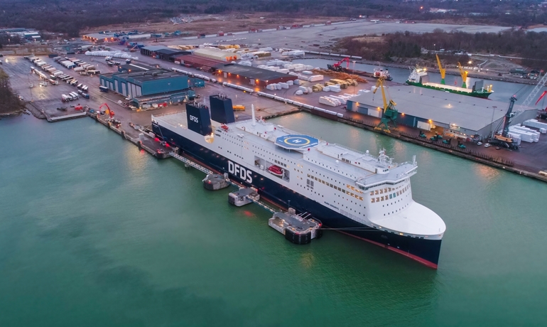 First port calls for DFDS' new ferry AURA SEAWAYS