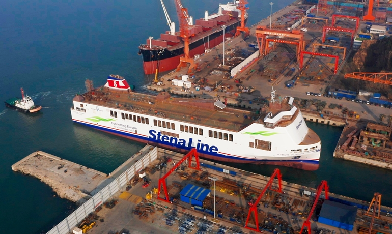 STENA FUTURA launching STENA FUTURA launching