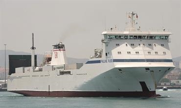 PAULINE RUSS has been taken on charter by Tirrenia-CIN © Frank Lose