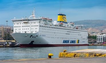 EL. VENIZELOS seen fresh from repairs and overhaul in Piraeus on 13 May © George Giannakis