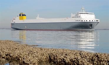 LAURELINE arrived in Antwerp on 24 February and will be added to the CLdN North Sea fleet soon © Philippe Holthof
