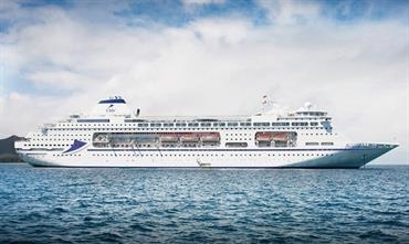 PACIFIC PEARL will emerge as COLUMBUS for cruises from Tilbury - © CMV PACIFIC PEARL will emerge as COLUMBUS for cruises from Tilbury - © CMV
