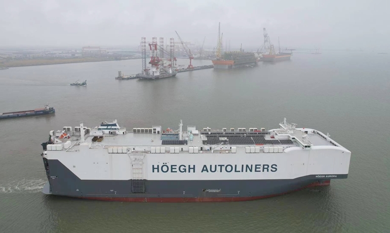 HÖEGH AURORA during sea trials © Höegh Autoliners HÖEGH AURORA during sea trials © Höegh Autoliners