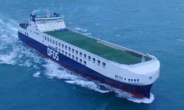The temporary ship name for Jinling's yard number 408 is JINLING 13 © DFDS The temporary ship name for Jinling's yard number 408 is JINLING 13 © DFDS