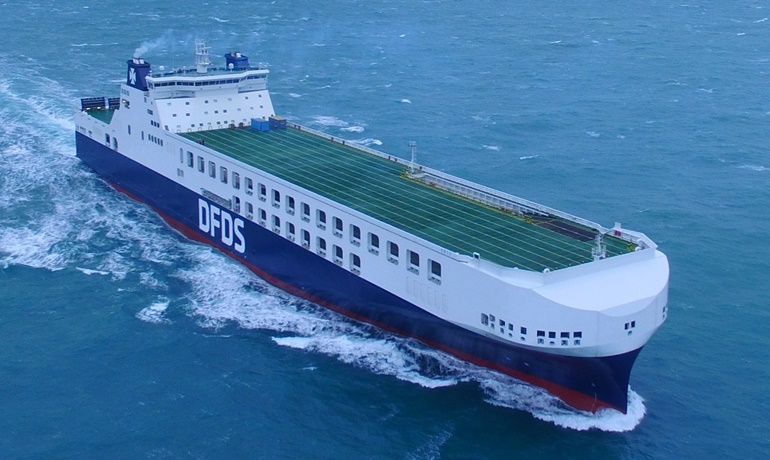 The temporary ship name for Jinling's yard number 408 is JINLING 13 © DFDS