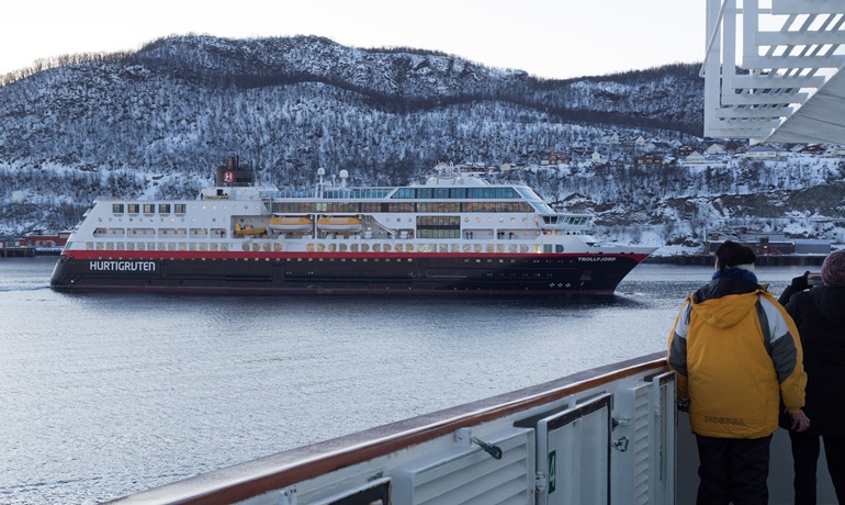 TROLLFJORD is one of four Hurtigruten ships to switch permanently to expedition cruising © Søren Lund Hviid