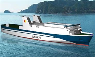 The newbuilding will replace FERRY TSURUGI © Nankai Ferry Co.