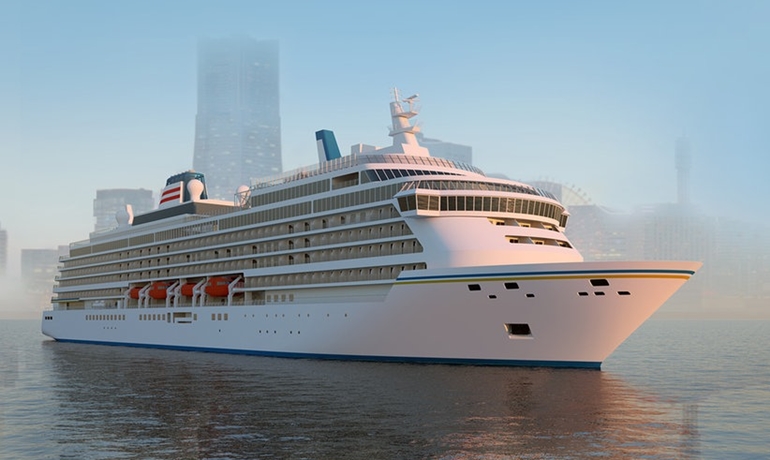 To be delivered in 2025, the newbuilding for NYK Cruises is expected to be named ASUKA III. © Meyer Werft To be delivered in 2025, the newbuilding for NYK Cruises is expected to be named ASUKA III. © Meyer Werft