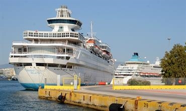 Although cruise travel will be permitted again soon, Celestyal Cruises, for its part, earlier announced it would only restart cruise operations in March 2021. CELESTYAL OLYMPIA and CRYSTAL are seen in cold layup in the port of Piraeus. © Philippe Holthof