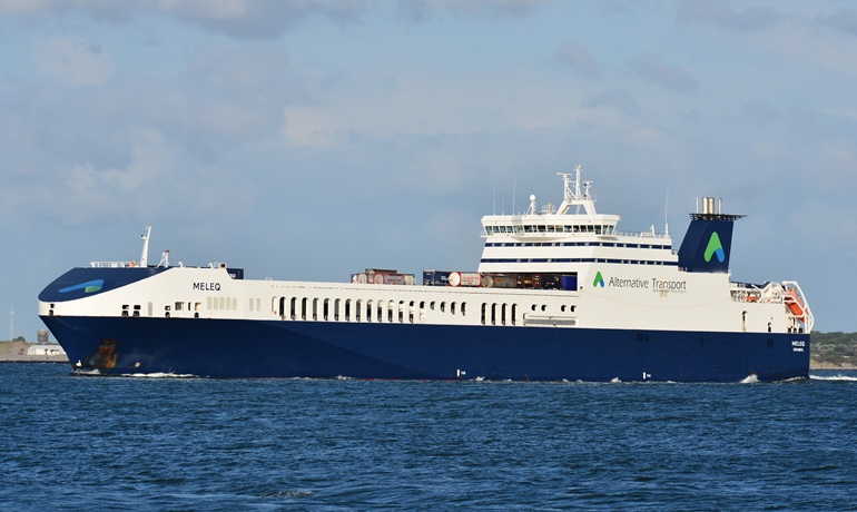 Acquired from CLdN by DFDS and to be renamed ACACIA SEAWAYS, MELEQ has been chartered back to CLdN. © Marc Ottini