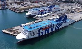 GNV ORION (at the back) and GNV POLARIS