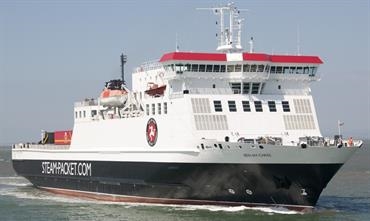 The handy-size BEN-MY-CHREE is the IoMSPCo's sole conventional ro-pax ferry © Frank Lose