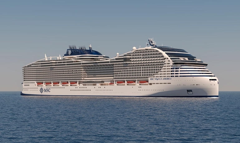 Illustration of MSC WORLD AMERICA Illustration of MSC WORLD AMERICA