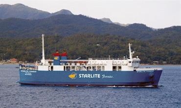 Five of the ro-paxes Starlite Ferries ordered at Kegoya Dock in Japan have already been delivered, including STARLITE PIONEER. Five of the ro-paxes Starlite Ferries ordered at Kegoya Dock in Japan have already been delivered, including STARLITE PIONEER.