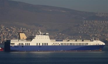 QUBRA, the former FADIQ, has arrived in Cagliari, Sardinia, for her charter to Onorato Armatori © Selim San QUBRA, the former FADIQ, has arrived in Cagliari, Sardinia, for her charter to Onorato Armatori © Selim San