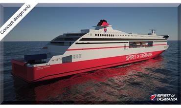 The concept design (by Foreship) of the two newbuilds as earlier published by the Tasmanian Government © Tasmanian Government The concept design (by Foreship) of the two newbuilds as earlier published by the Tasmanian Government © Tasmanian Government