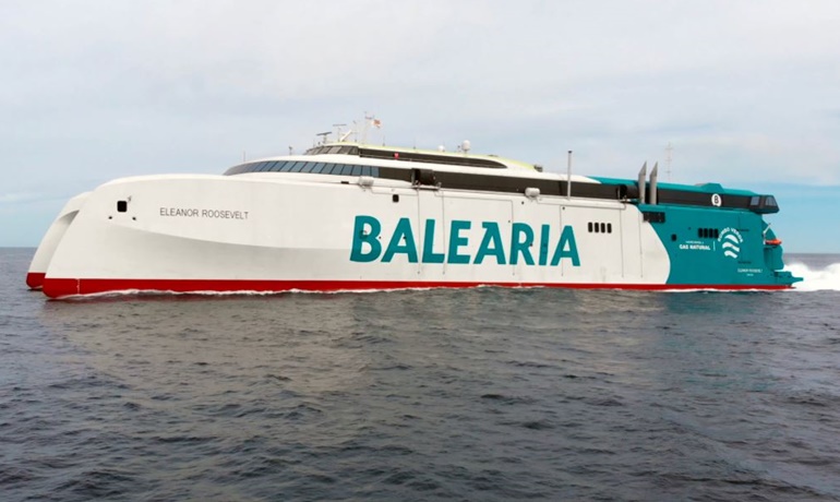 ELEANOR ROOSEVELT will be introduced on the Dénia-Balearic Islands route on 1 May. © Baleària