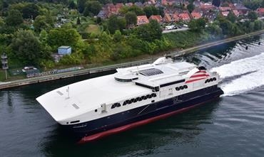 Danske Faergen's VILLUM CLAUSEN became surplus to requirements when traffic to Bornholm was taken over by Bornholmslinjen on 1 September. © Frank Behling