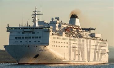 GNV ALLEGRA is one of four GNV ferries chartered by the Italian government until late January 2021. © Frank Lose