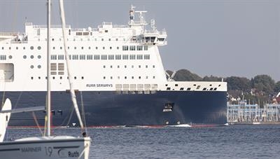 DFDS' RoPax AURA SEAWAYS in Kieler Förde. © Søren Lund Hviid