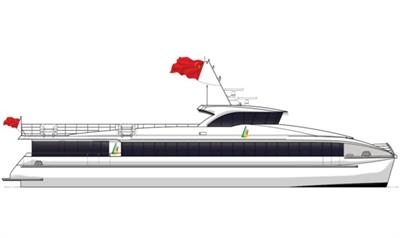 Austal has a 40% ownership in Aulong Shipbuilding, builders of four new 42m, 399-passenger catamarans © Aulong Shipbuilding