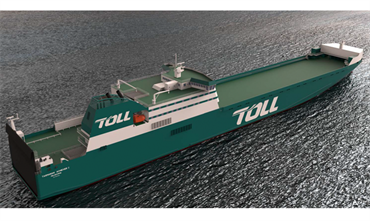 Artist's impression of TASMANIAN ACHIEVER II that is nearing completion at Jingling © Toll Group
