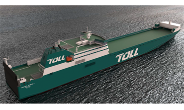 Artist's impression of TASMANIAN ACHIEVER II that is nearing completion at Jingling © Toll Group Artist's impression of TASMANIAN ACHIEVER II that is nearing completion at Jingling © Toll Group