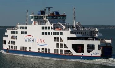 The 2001-built ST. CLARE is one of the Portsmouth-Fishbourne mainstays © Frank Lose The 2001-built ST. CLARE is one of the Portsmouth-Fishbourne mainstays © Frank Lose