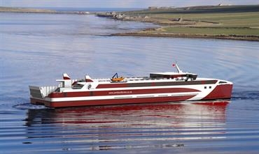 ALFRED was rolled into the water on 22 February © BMT Nigel Gee