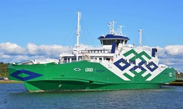 LEIGER represented the first in a series of four double-enders built for TS Laevad in 2016-17. © Uwe Jakob LEIGER represented the first in a series of four double-enders built for TS Laevad in 2016-17. © Uwe Jakob