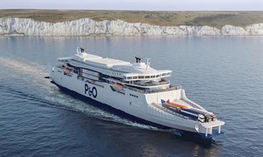 The world's largest double-enders are expected to be delivered in 2023. © P&O Ferries