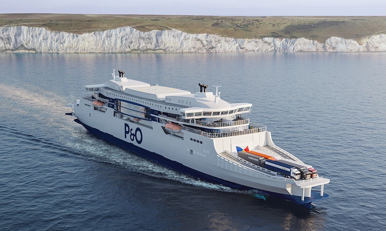 The world's largest double-enders are expected to be delivered in 2023. © P&O Ferries 